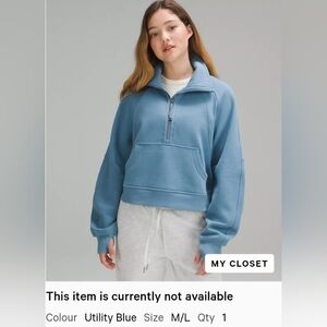 Scuba Oversized Crop Funnel Neck